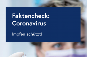 Screenshot der Broschüre Faktencheck Coronavirus