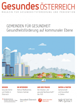 Titelseite des aktuellen Magazins "Gesundes Österreich" vom Fonds Gesundes Österreich