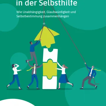 Fotocredit: Nuthawut Somsuk-iStock Die Illustration zeigt Menschen, welche Teile eines aufrechtstehenden Pfeiles mit einer Seilwinde aufbauen.